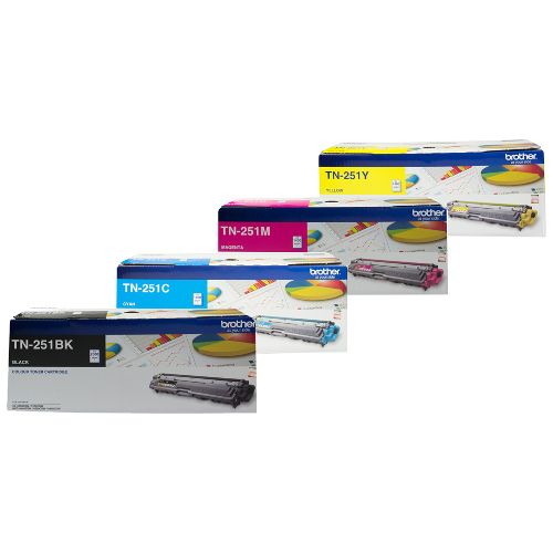 8 Pack Brother TN-251 Genuine Toner Cartridges